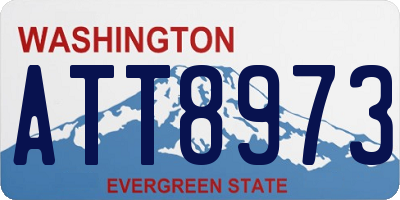 WA license plate ATT8973