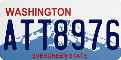WA license plate ATT8976