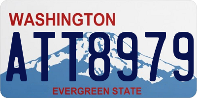 WA license plate ATT8979