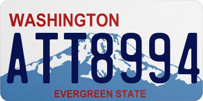 WA license plate ATT8994
