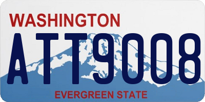 WA license plate ATT9008