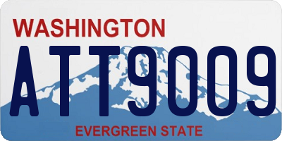 WA license plate ATT9009