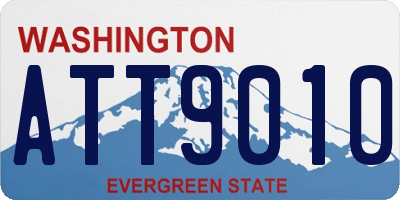 WA license plate ATT9010