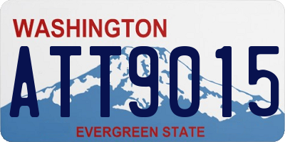 WA license plate ATT9015