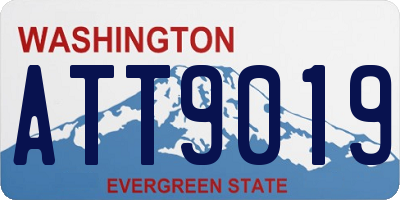 WA license plate ATT9019