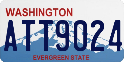 WA license plate ATT9024
