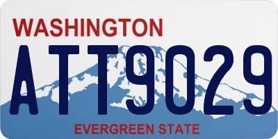 WA license plate ATT9029