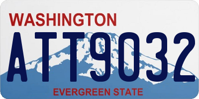 WA license plate ATT9032