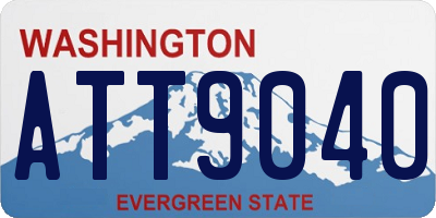 WA license plate ATT9040
