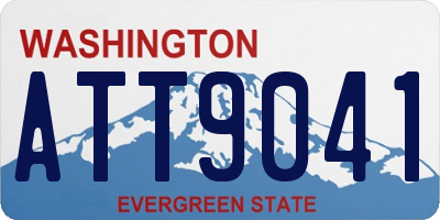 WA license plate ATT9041