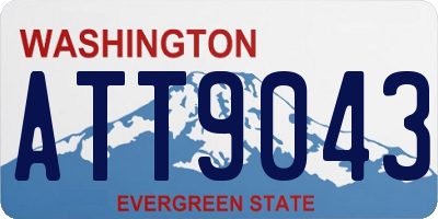 WA license plate ATT9043
