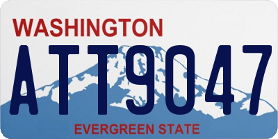 WA license plate ATT9047