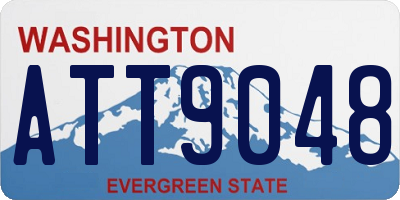 WA license plate ATT9048