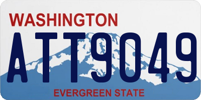 WA license plate ATT9049