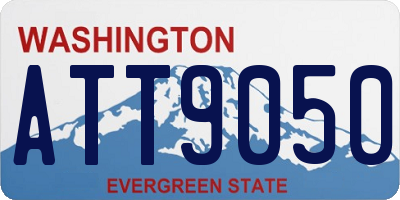 WA license plate ATT9050
