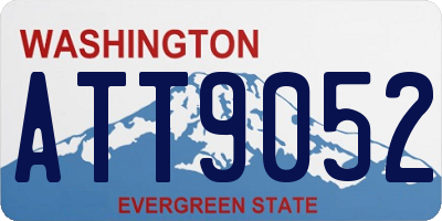 WA license plate ATT9052