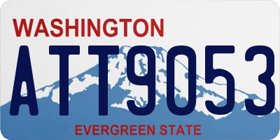 WA license plate ATT9053