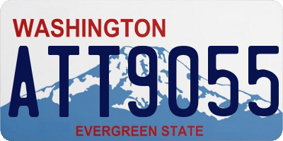 WA license plate ATT9055