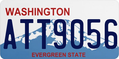 WA license plate ATT9056