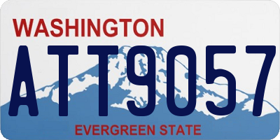 WA license plate ATT9057