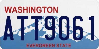 WA license plate ATT9061