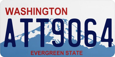 WA license plate ATT9064
