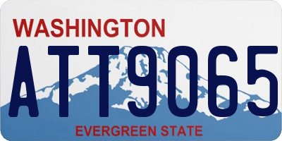 WA license plate ATT9065