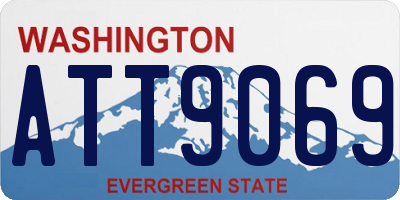 WA license plate ATT9069