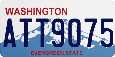 WA license plate ATT9075