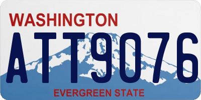 WA license plate ATT9076