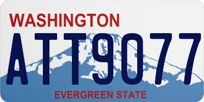 WA license plate ATT9077