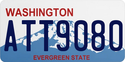 WA license plate ATT9080