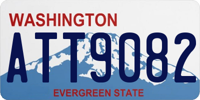 WA license plate ATT9082