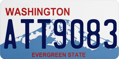 WA license plate ATT9083