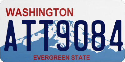 WA license plate ATT9084