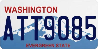 WA license plate ATT9085