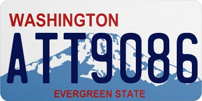 WA license plate ATT9086