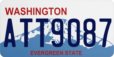 WA license plate ATT9087