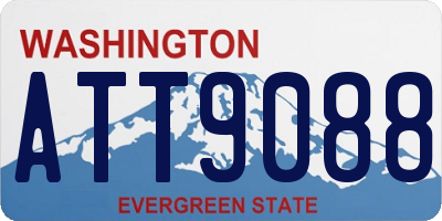WA license plate ATT9088