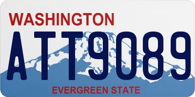 WA license plate ATT9089
