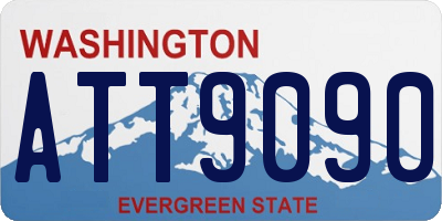 WA license plate ATT9090