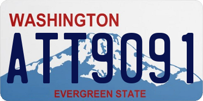 WA license plate ATT9091