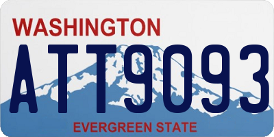 WA license plate ATT9093
