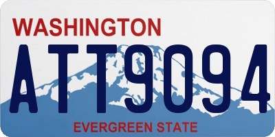 WA license plate ATT9094