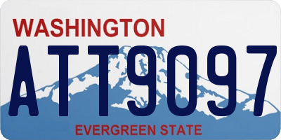WA license plate ATT9097