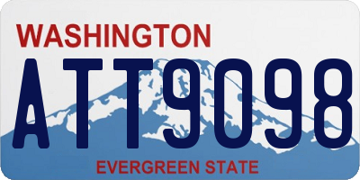 WA license plate ATT9098