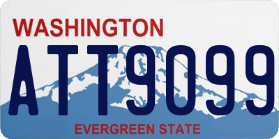 WA license plate ATT9099