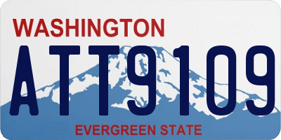WA license plate ATT9109