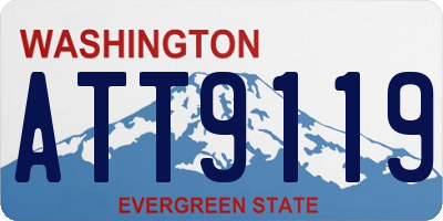 WA license plate ATT9119