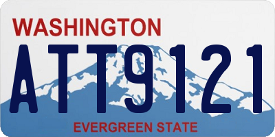 WA license plate ATT9121